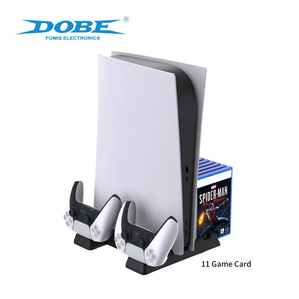 PS5 Console Fan Stand_PS5 Controller Charging Stand with Disc Holder and Fan_TP5-0593