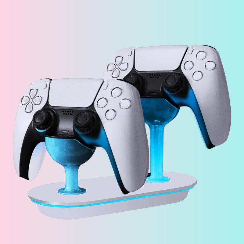PS5 Wireless Controller Dual Charging Stand_Contact Charging Base_PS5 Bluetooth Controller Cup-Shaped Charger with Indicator Light 	 HHC-P5010