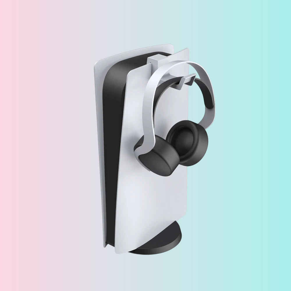 PS5 Console Wall Mount Headphone Storage Rack PS5 Side Mount Headset Holder TP5-0595