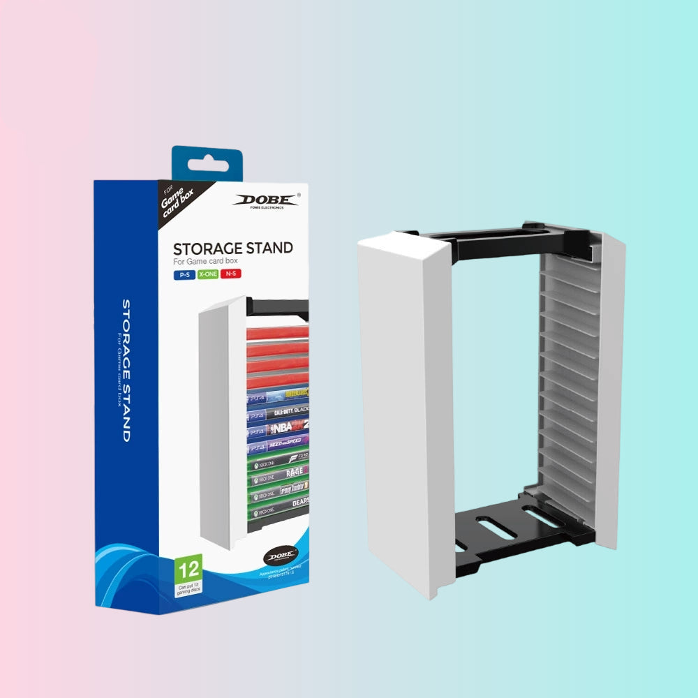 PS5 Disc Holder, Xbox One Storage Rack, Switch Game Disc Case, 12-in-1 Disc Holder TP5-0520