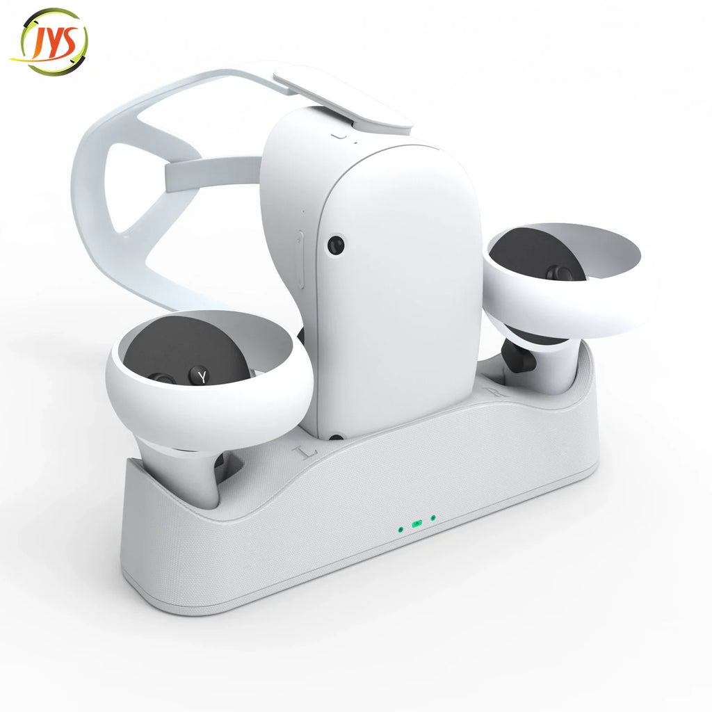 Oculus Quest 2 VR Headset Controller Magnetic Charging Dock with Battery Kit_VR Charging Dock Accessories