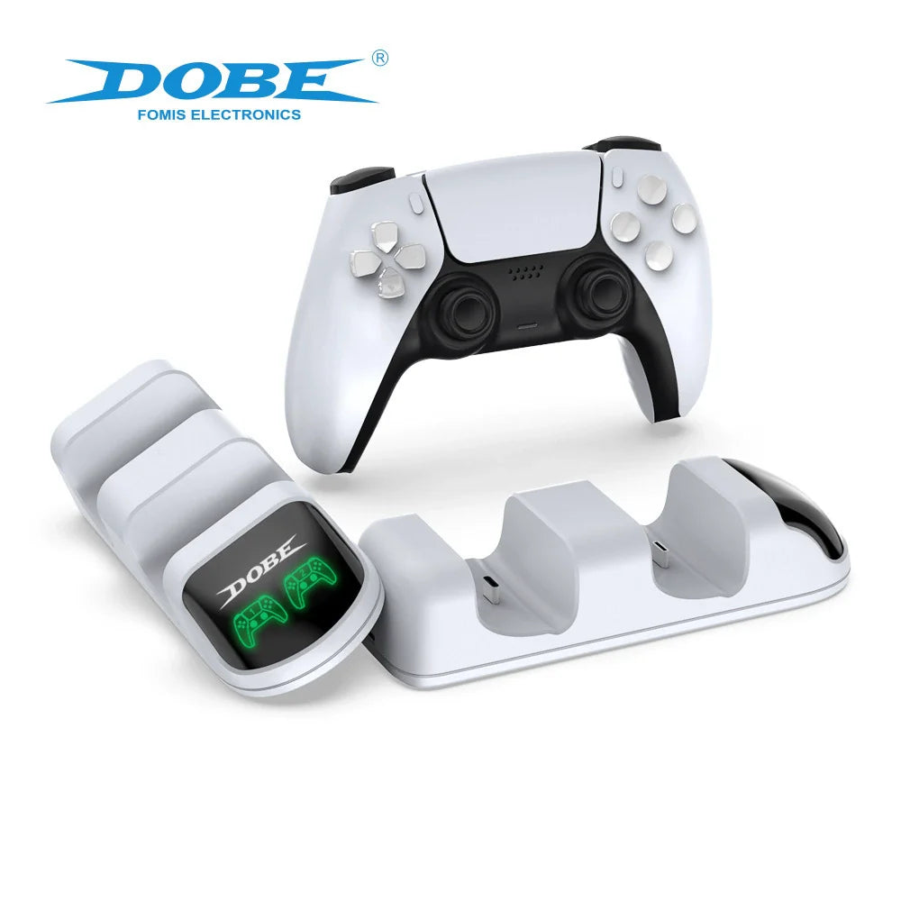 PS5 Wireless Controller Dual Charging Dock, PS5 Controller Dual Charging Dock, PS5 Game Controller Charger with LED Lights-	 TP5-0591