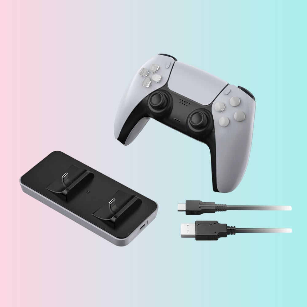 PS5 Dual Charger, PS5 Wireless Controller Dual Charging Stand, PS5 Controller Charging Dock, Wireless Controller Charger-TP5-0591
