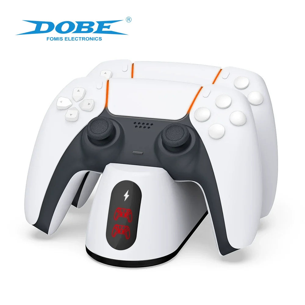 P5 Game Controller Charging Dock P5S Wireless Controller Dual-Port Charging Dock with LED Indicator TP5-0516B