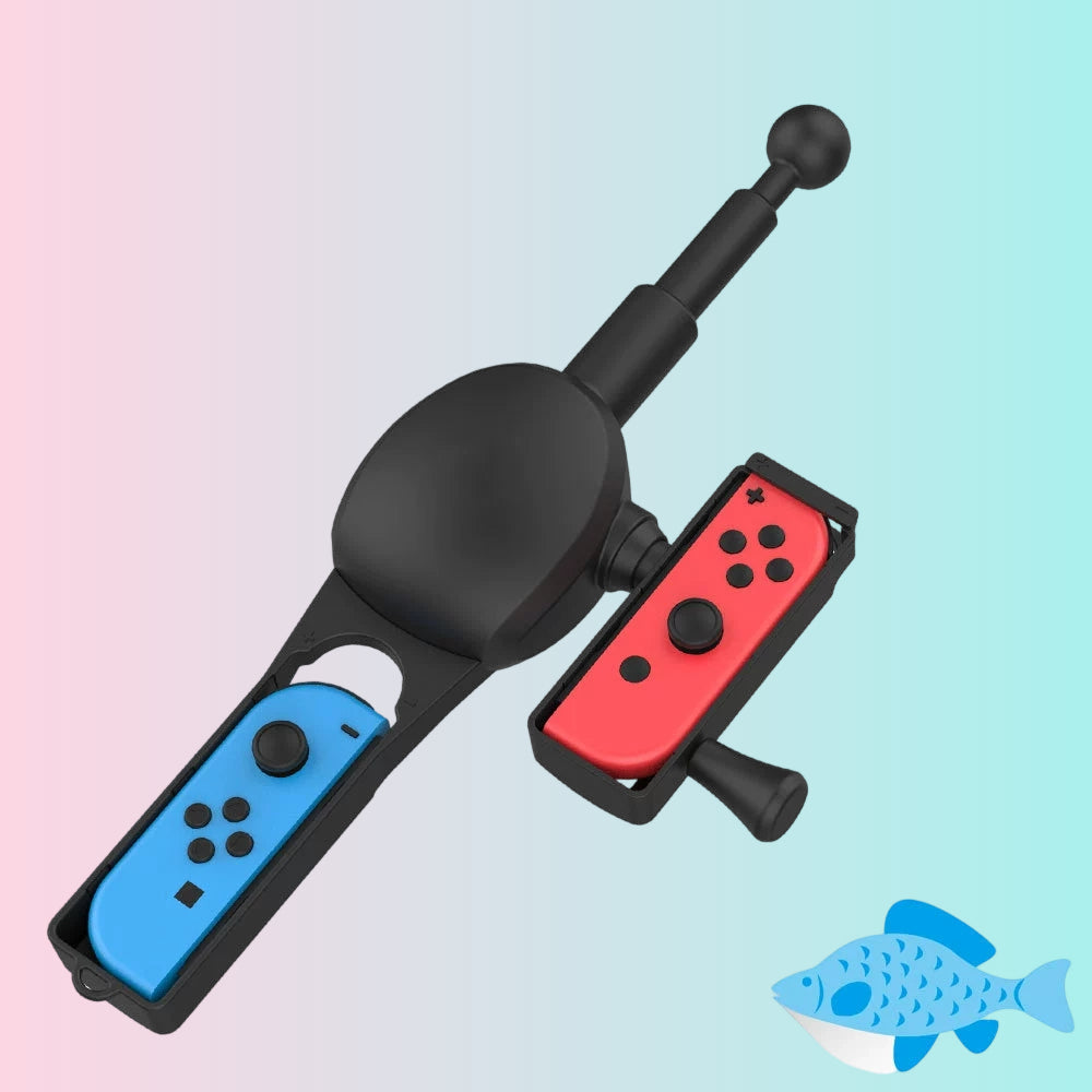 SWITCH Game Controller Fishing Rod for Nintendo Switch Joy-Con Left and Right Controllers (Motion-Sensing Fishing Rod) JYS-NS192