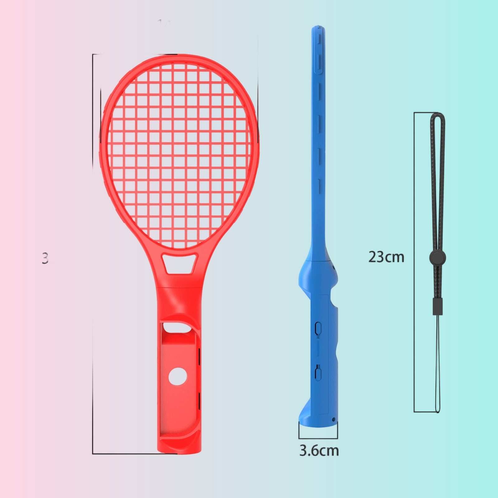 Switch Sports Tennis Racket for Nintendo Switch NS | Mario Motion-Controlled Tennis Racket for Nintendo Switch NS | OLED Sports Game Racket