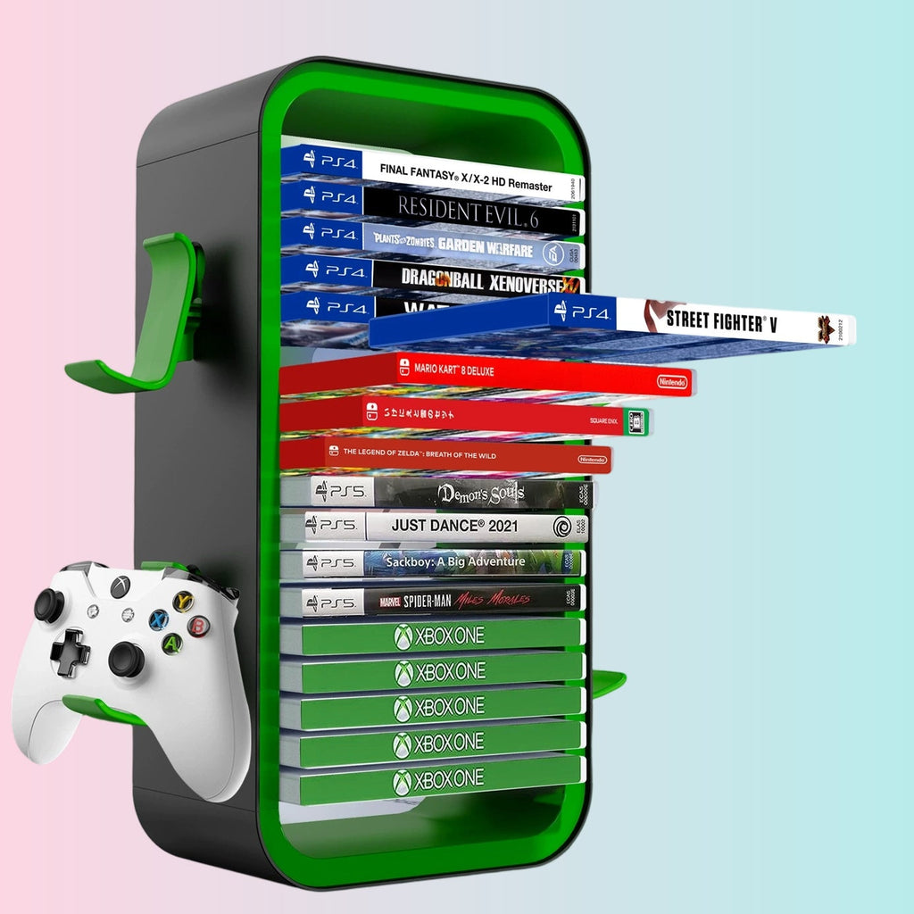 Xbox Multi-Functional PS5 Game Disc Holder / Compact Game Disc Storage Rack (Does Not Include Dual Charger) - KP06
