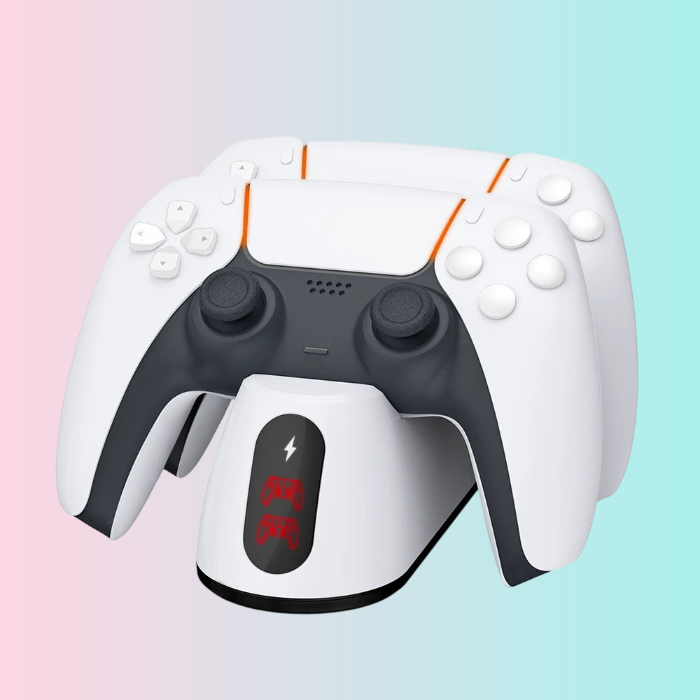 P5 Game Controller Charging Dock P5S Wireless Controller Dual-Port Charging Dock with LED Indicator TP5-0516B
