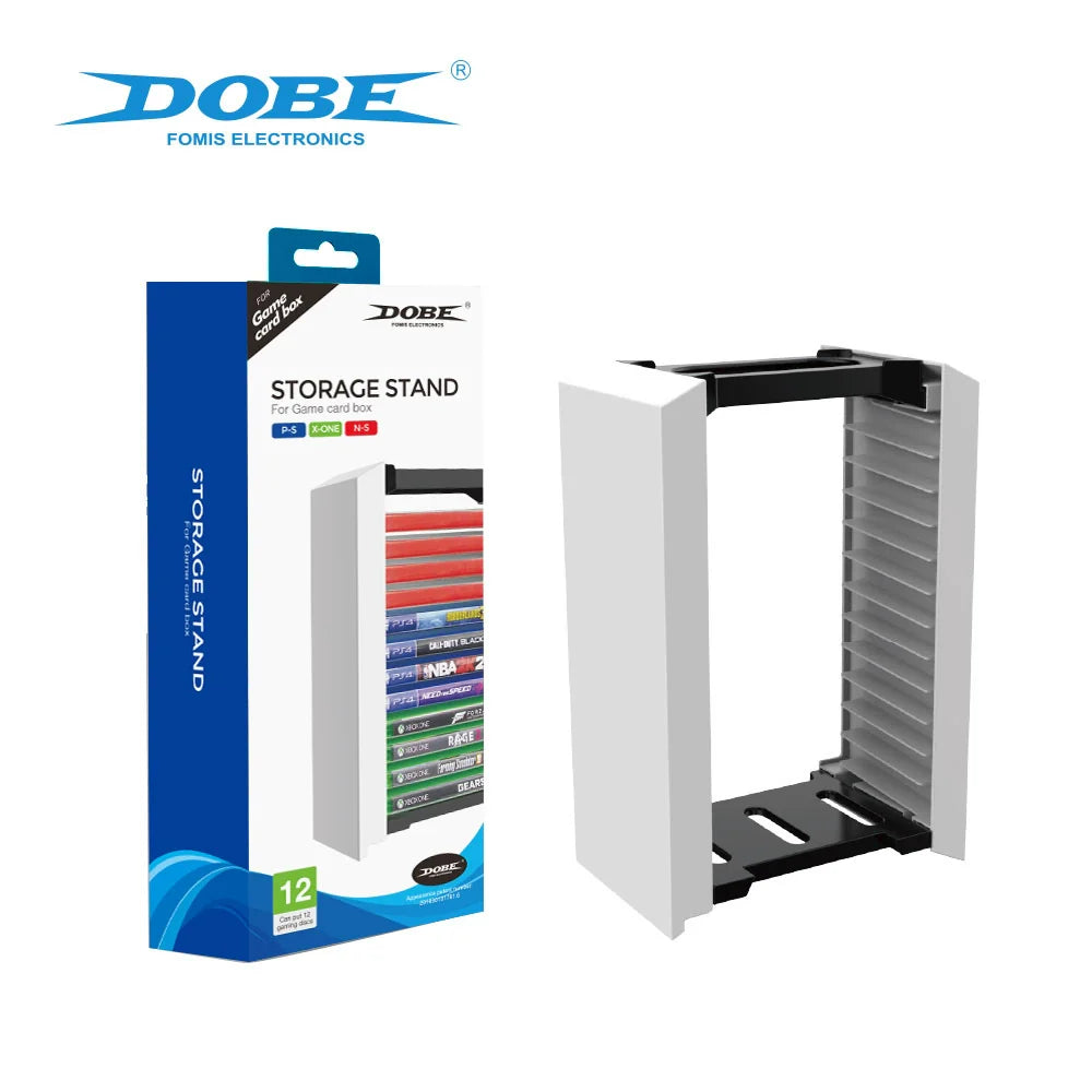 PS5 Disc Holder, Xbox One Storage Rack, Switch Game Disc Case, 12-in-1 Disc Holder TP5-0520