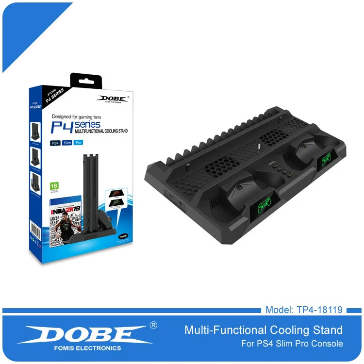 PS4_SLIM_PRO All-in-One Cooling Fan Stand + Disc Holder + Dual Controller Charger with LED Light_-_Alibaba