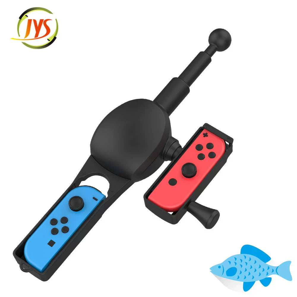 SWITCH Game Controller Fishing Rod for Nintendo Switch Joy-Con Left and Right Controllers (Motion-Sensing Fishing Rod) JYS-NS192